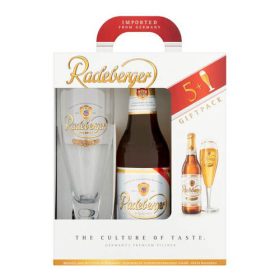 Radeberger Pilsner sör Pack (5 x 0,33 l üveges+1 pohár)
