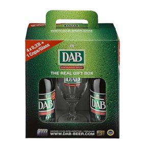 Dab Lager sör Pack (4 x 0,33 l üveges +1pohár)