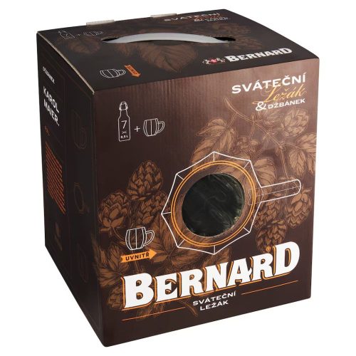 Bernard sör Pack (7 x Celebration Lager 0,5 l üveges sör +1 korsó)