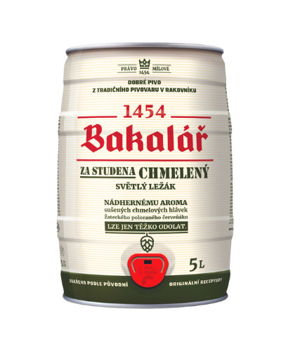 Bakalár Dry Hopped Lager sör 5,2% 5 L 