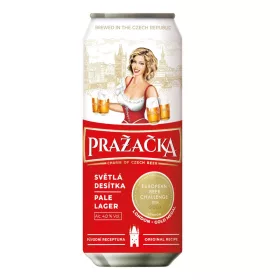 Prazacka Pale Lager sör 4% 0,5 l doboz