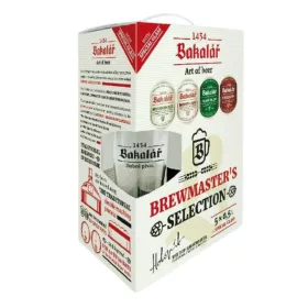   Bakalár Sörmester Válogatás Sör Pack pohárral (5 x 0,5 l üveges sör)