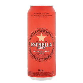 Estrella Damm világos sör 4,6%  0,5 L dobozos