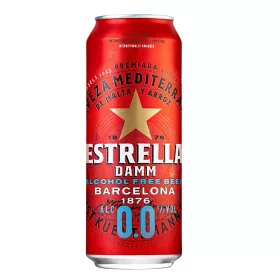 Estrella Damm 0,0% alkoholmentes sör 0,5 L dobozos