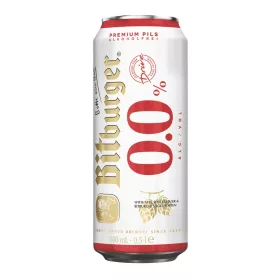 Bitburger 0.0% Premium Pils Alkoholmentes sör 0,5 l dobozos