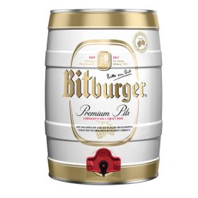 Bitburger Premium Pils sör 4,8% 5 L partyhordó 