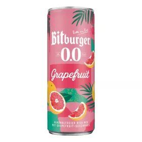 Bitburger 0,0% Grapefruit alkoholmentes sör 0,33 l dobozos