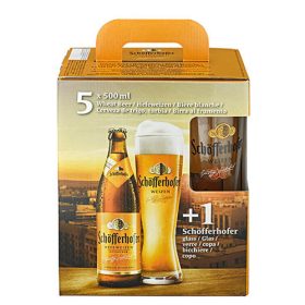   Schöfferhofer Weizen sör Pack (5 x 0,5 l üveges +1 pohár)
