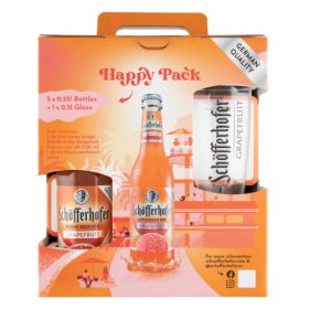   Schöfferhofer Happy Pack Grapefruit Mix 2,5%(5 x 0,33 l üveges+1 pohár 
