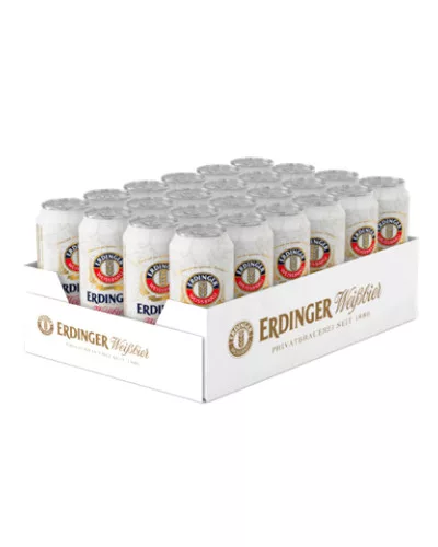 Erdinger Weissbier szűretlen búzasör 5,3% 0,5 L doboz  /Limitált kiadás ! 