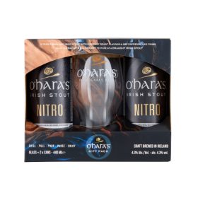   O'Hara's Nitro Stout sör Pack (2 x 0,44 l dobozos+1 pohár)