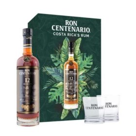   Centenario 12 Gran Legado rum díszdoboz 2 pohárral 40% 0,7 L