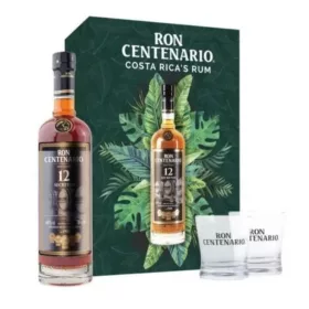   Centenario 12 Gran Legado rum díszdoboz 2 pohárral 40% 0,7 L