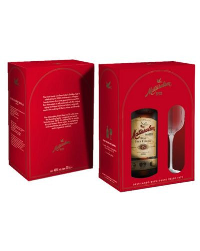 Matusalem Gran Reserva 15 rum  díszdobozban + 1 pohár 0,7L 40%