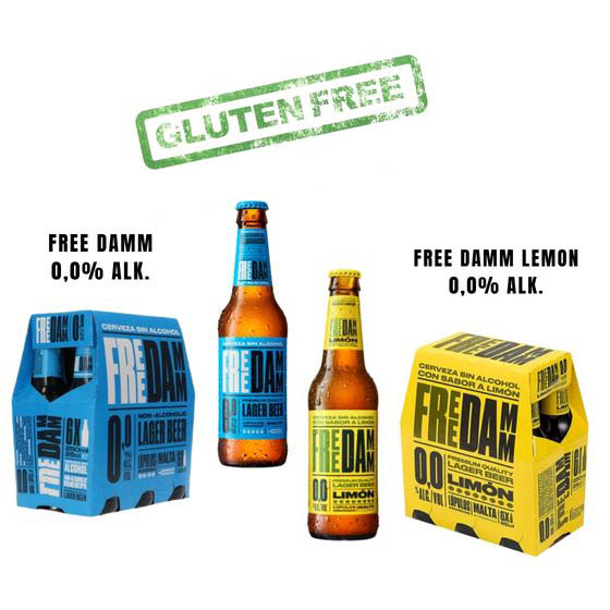 Free Damm glutén- és alkoholmentes sörök