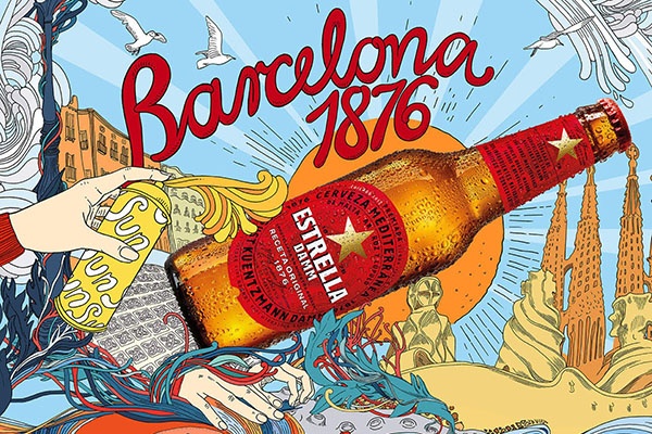 Estrella Damm spanyol sör