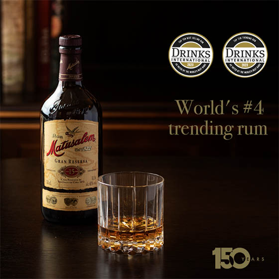  A 4. legnépszerűbb rum a Matusalem a világon